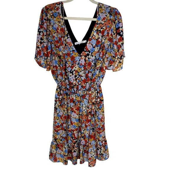 Rebecca Minkoff Sorcha Dress Floral Print Multicolor Size Large - Picture 5 of 13